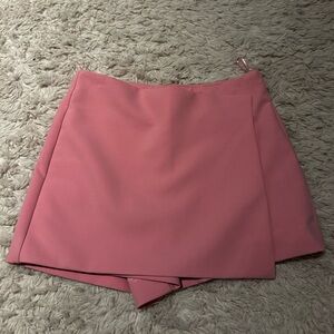 Zara Pink Wrap Skort Small